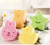 Natural soft for baby cute and different shapes Bathing cellulose sponge sheet