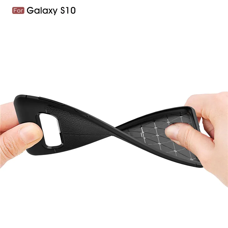 Hot Sell Litchi pattern Soft Tpu for Samsung galaxy S10