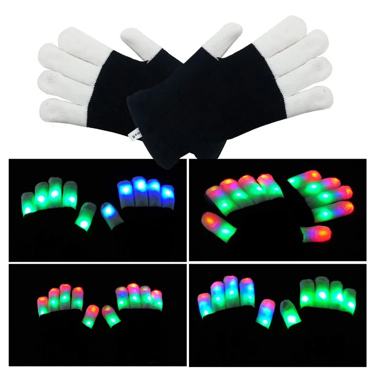 Children Led Finger Light Gloves Amazing Colorful Flashing Led Gloves