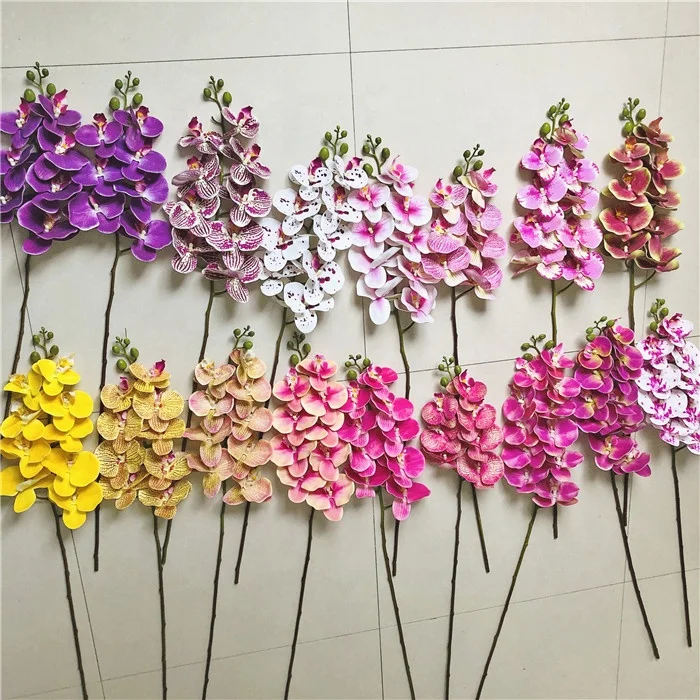 F1511 Wholesale Discount Wedding Decoration Artificial Orchid Stem