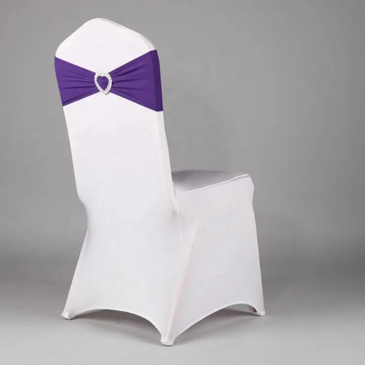热卖彩色弹性弹力氨纶椅子 sashes 为婚礼椅子