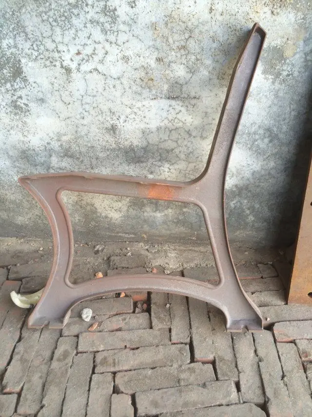 Manufacture of mobiliario urbano bancos / ductile iron leg park bench / garden bench