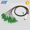 1 to 64 SC APC / UPC mini PLC fiber optical splitter steel tube FTTH fiber splitter