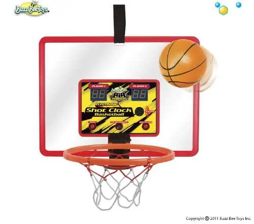 Buzz Bee Toys Electronic Shot Clock Basketball Hoop