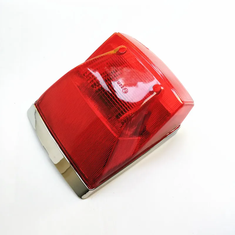 SIEM Chrome Rear Stop Light Assembly For Vespa PX 125 150 200 (Piaggio 58269R) - Made In Italy