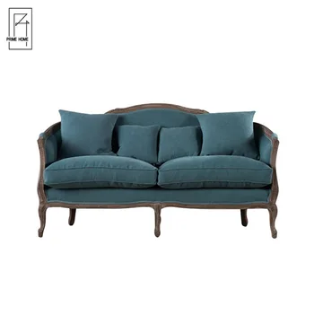 Clic French Style Linen Sofa Used Hotel Project Reception Sleeper Product On