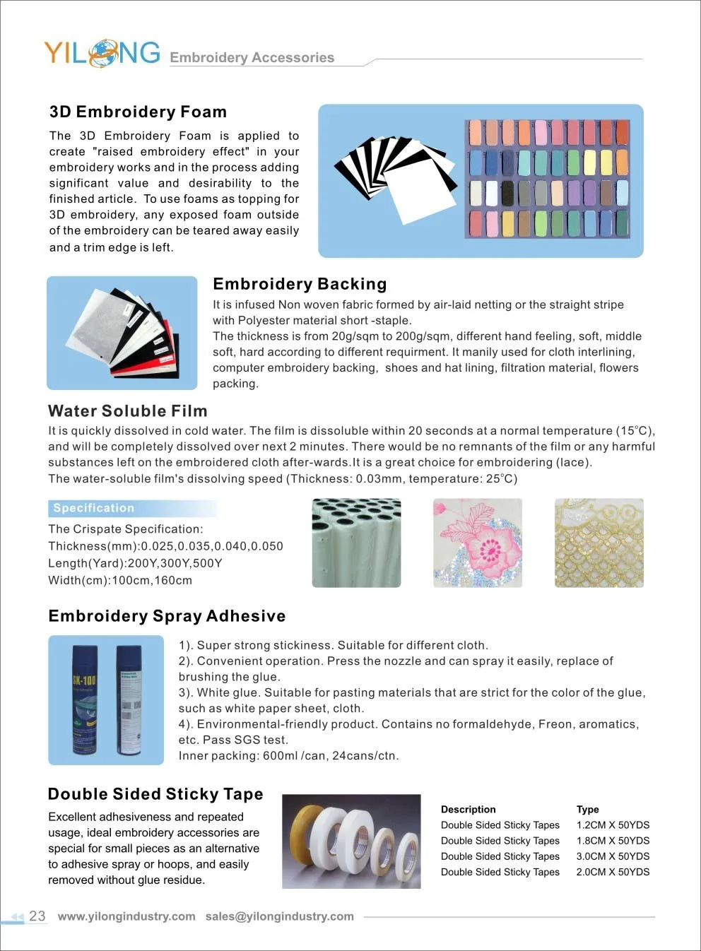 Nonwoven Fabric Tear Away Embroidery Backing Paper Embroidery Backing