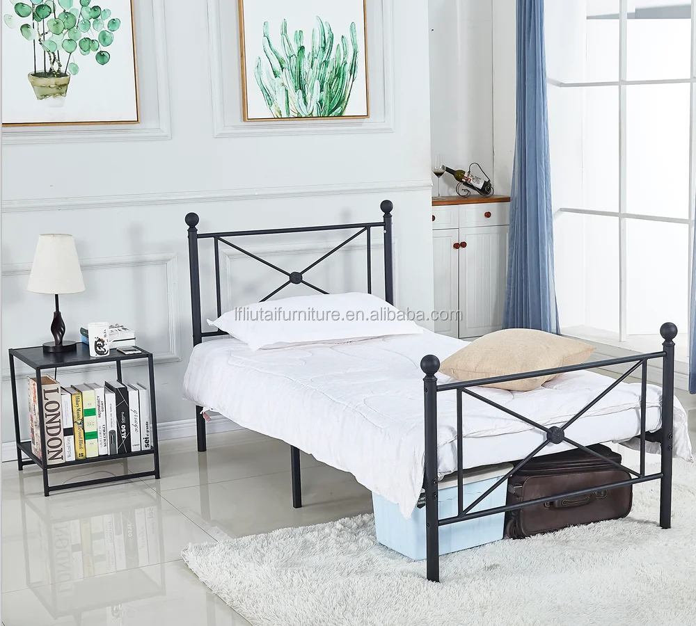 Ivory H.J WeDoo 3FT Metal Bed Frame Single Bed Guest Bed Frame Designer Kids Teens Adults Bedroom 