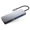 Aluminium alloy USB Type C Hub Adapter with CF Card Reader, SD and MicroSD for Windows,Mac