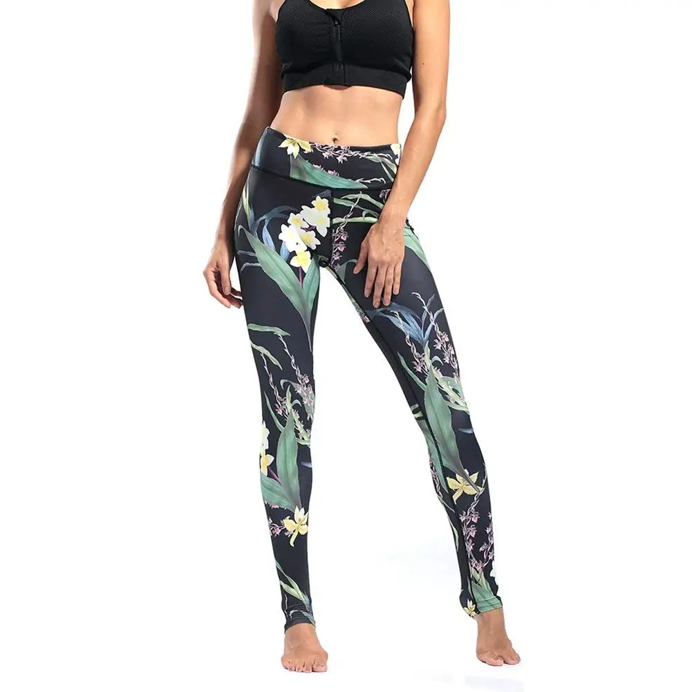 floral print yoga pants