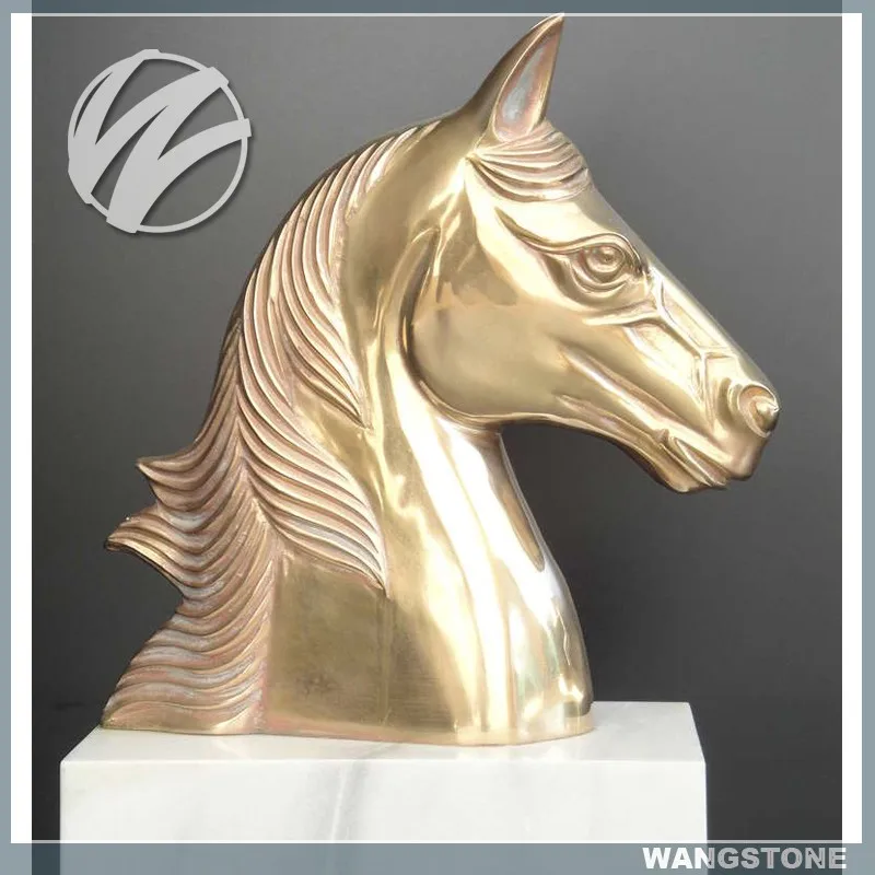 Hotel Decor Luxury Brass Horse Head Sculpture Buy Brass Horse Head Sculpture,Hotel Decor Horse