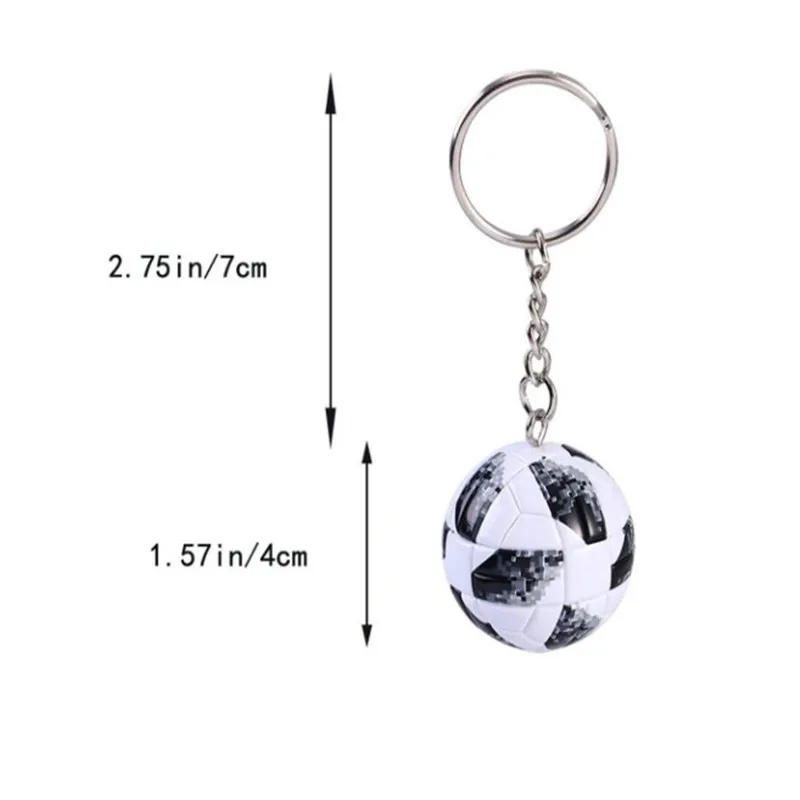 Promo custom mini soccer ball keychain