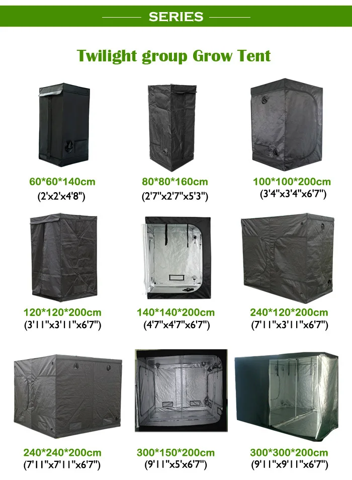 Non-toxic high-reflective silver Mylar fabric greenhouse/hydroponic grow tent kits