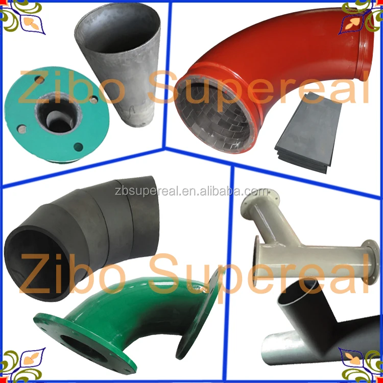 RBSiC silicon carbide elbow / SiC refractory tube with good PH resistance