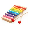 Whosalse Instrument Baby 8 Tones Musical Wooden Xylophone for Kids