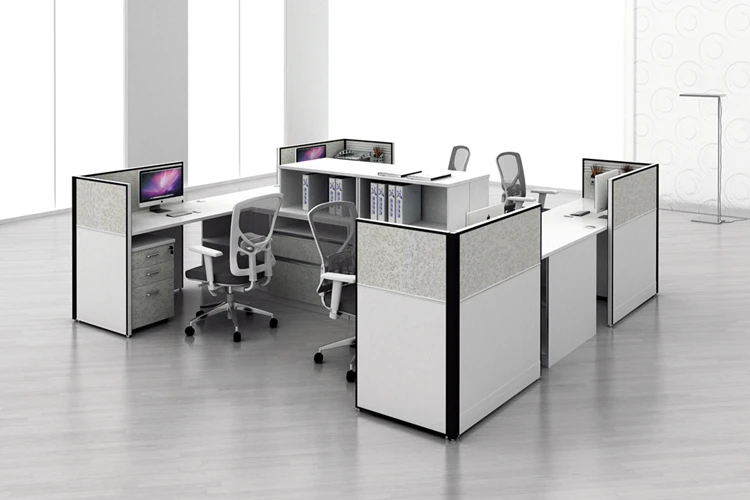 Modern Office Cubicle Workstation For 4 Person Buy 4 Seat Office Workstation Cubicle,Office