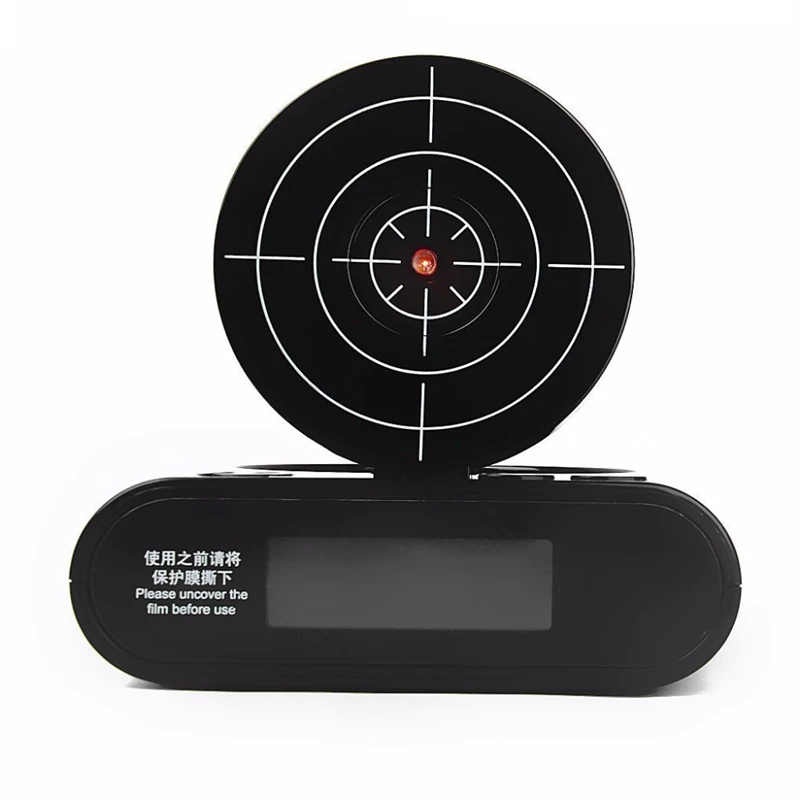 New Arrival Gadget Target Laser Shooting Gun Alarm Clock Digital