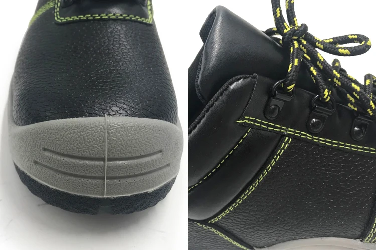 genuine leather PU outsole woodland safety shoes