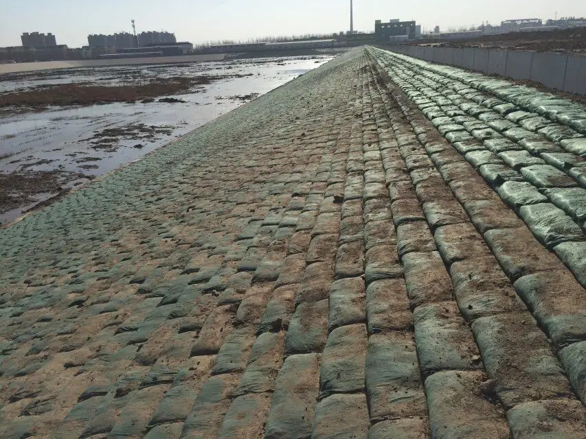 侵蚀控制的无纺布pet/pp土工布沙袋 - buy geobag,geotextile sandbag