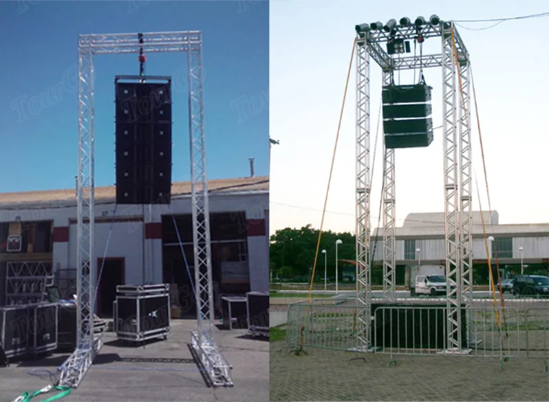 Tourgo Upright Portable Audio Line Array Truss Jbl Speakers Truss