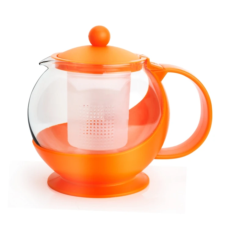 Wholesale Different Colour 750ml Plastic Small Glass Teapot With Infuser Buy Glass Teapot With