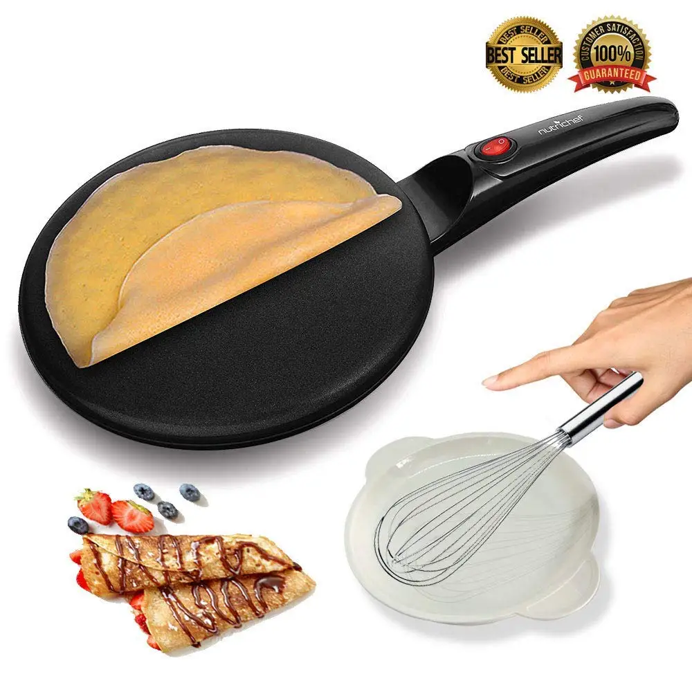 Griddle For Electric Cooktop Find Get Quotations Nutrichef Azpkcrm08 Electric Griddle Crepe Maker Cooktop Nonstick 8 Pan Style Hot Plate With