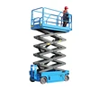 Shandong juxin 4m 6m small mini man portable hydraulic electric self propelled automatic scissor lift 100 kg platform for sale