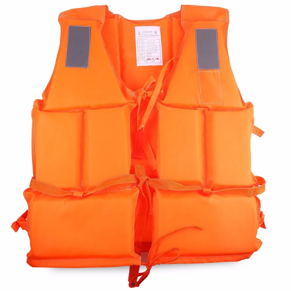 high quality personalize orange adult foam lifejacket