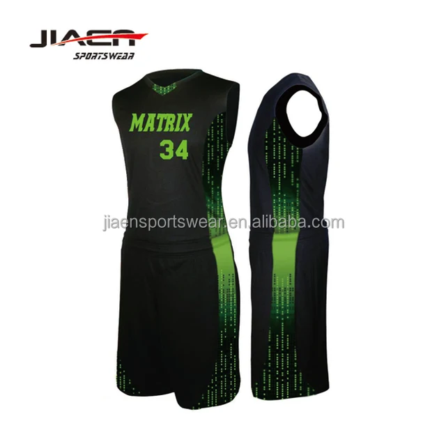 black green basketball jersey