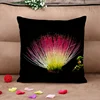 Exotic Pink and Yellow Flower Bloom Throw or Bed Cushion