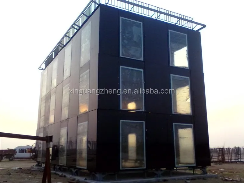low cost prefabricated steel structure frame hotel building house
