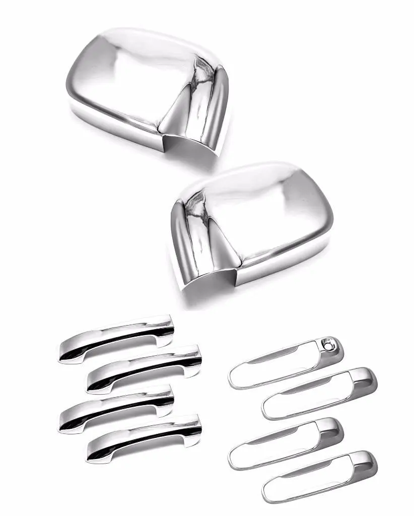 Chrome For Dodge Ram DS//DJ 4DR Tailgate+Door Handle+Mirror Cover