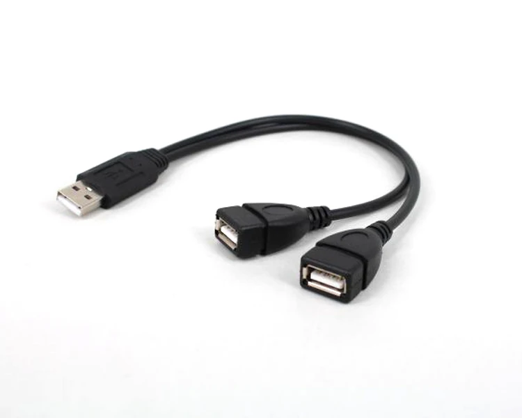 Hot Sell Usb Splitter Cable 2 Female 1 Male For Printer Hard Disk