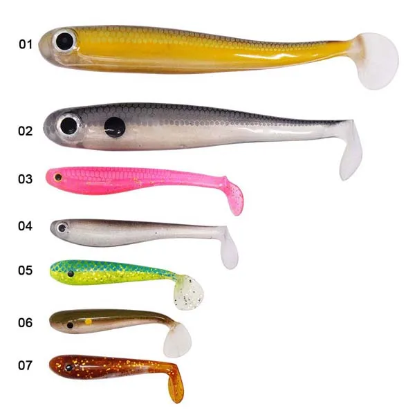 Segmented Body T-tail 3inch 4inch 4.5inch 7inch Soft Worm Lure Soft ...