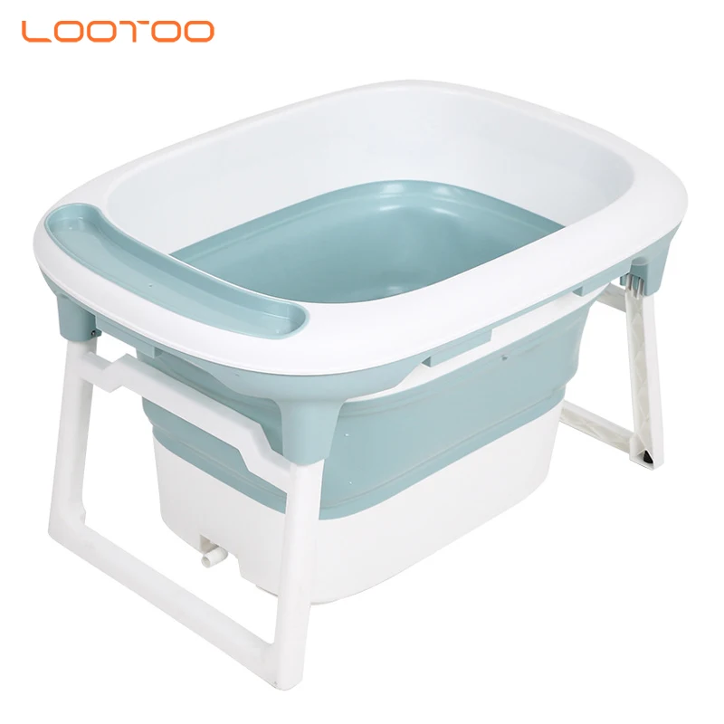 Foldable Tpr Pp Material Infant Child Size Spa Baby Standing Bath Tub