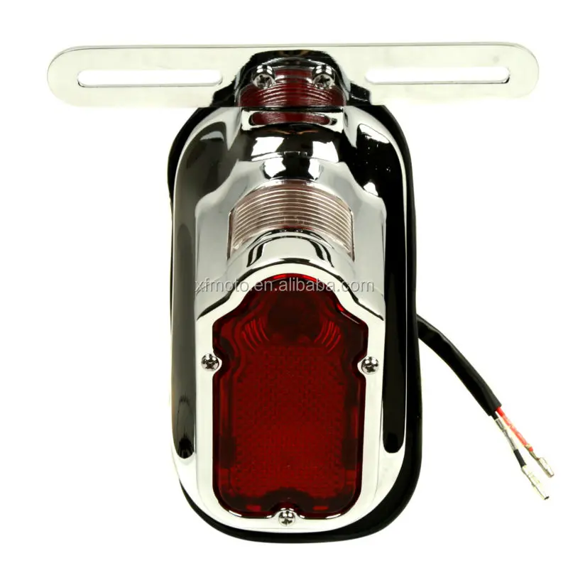 Chrome Plastic Aftermarket Tombstone Tail Light For Harely Chopper