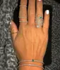 2019 latest new design fashion jewelry sparking bling cz multi wrap finger ring