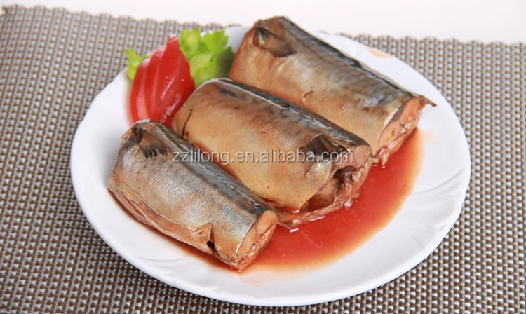 natural flavor 425g canned mackerel fish in tomato sauce