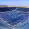 Anti-skid Slop protection textured rough surface LDPE Hdpe Geomembrane for pond liner