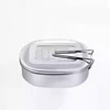 cheap Take Away Rectangle Double Layers metal three section picnic Stainless Steel food container bento lunch box With Lock