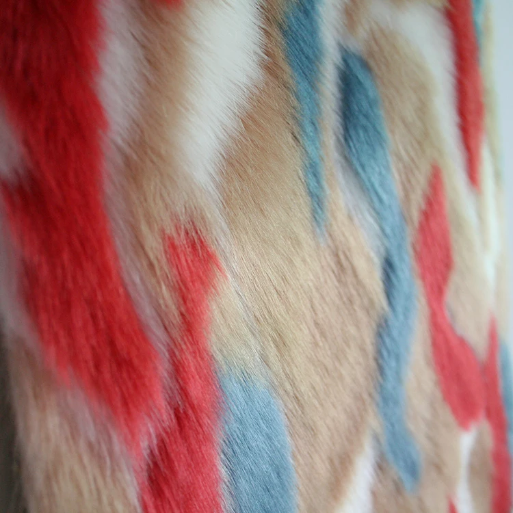 Jacquard Knitted Fabric Cheap Price Wholesale Faux Rabbit Fur Buy