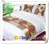 hotel king size bed runner bed scarves /high quality 100%cotton train bed sheet sets