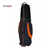 New Folding Waterproof Top Hard Golf Travel Cover Bag Shockproof Airplane Golf Travel Bag with Wheels OME Logo