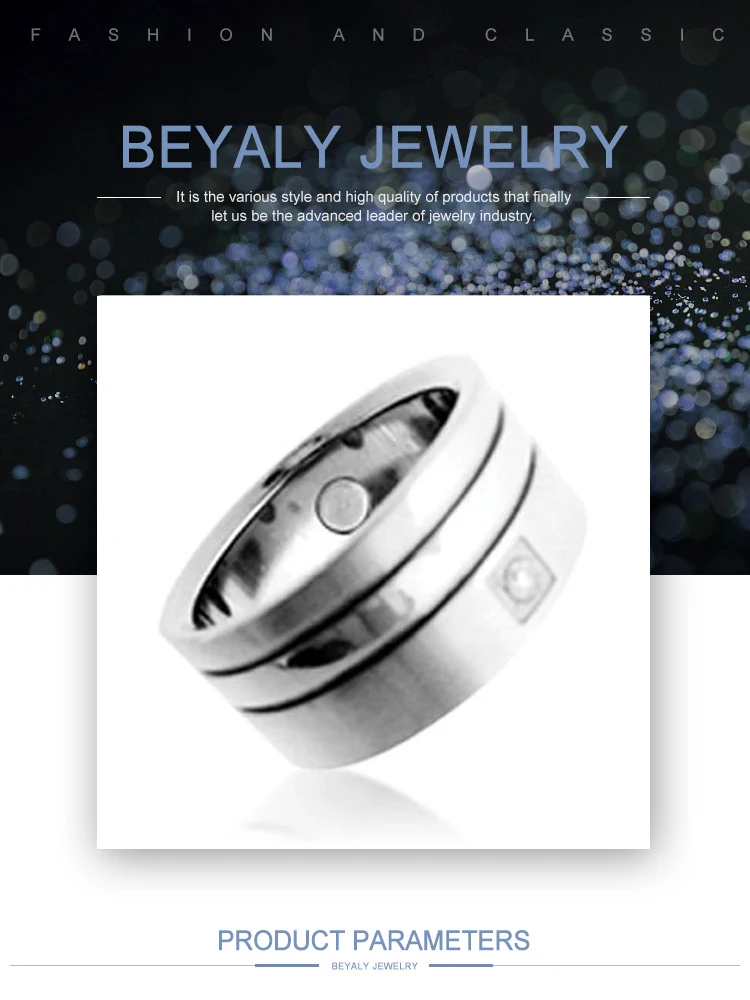 New model shiny smart woman stainless steel bear ring