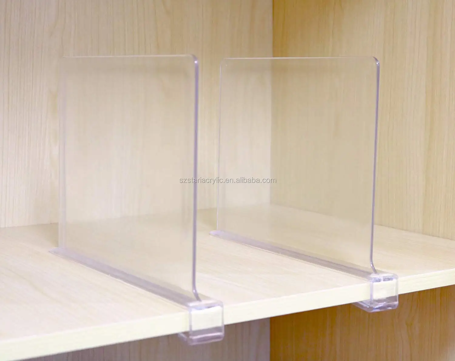 Acrylic Shelf Dividers Acrylic Closet Shelves Organizer Separator - Buy ...