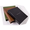 Custom logo loose-leaf mini a5 leather bound 3 ring binder