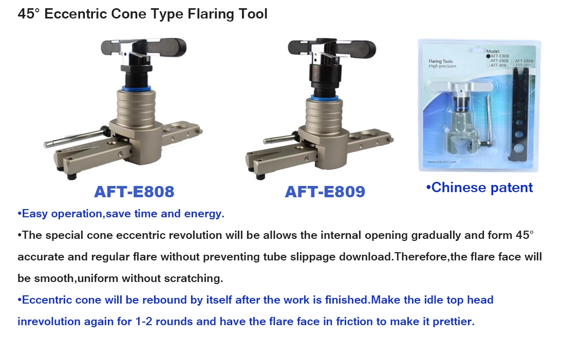Afte808 Hvac/r 45 Eccentric Cone Hvac/r Air Conditioning Flaring Tool