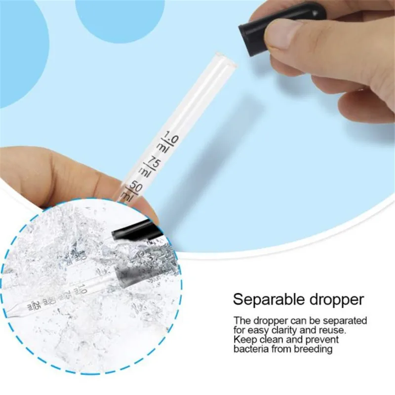 Medicine Dropper 1ml Straight Tip Calibrated Glass Dropper Medicine ...
