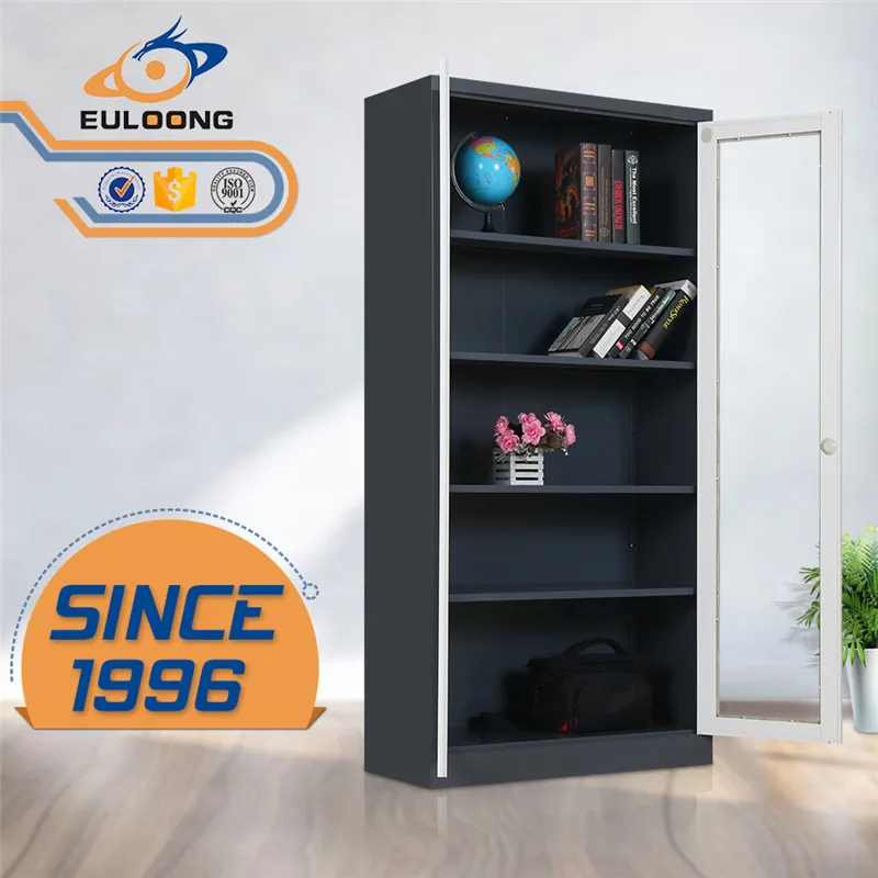 Commercial Libiray Furniture Comic Book Storage Cabinet With Glass