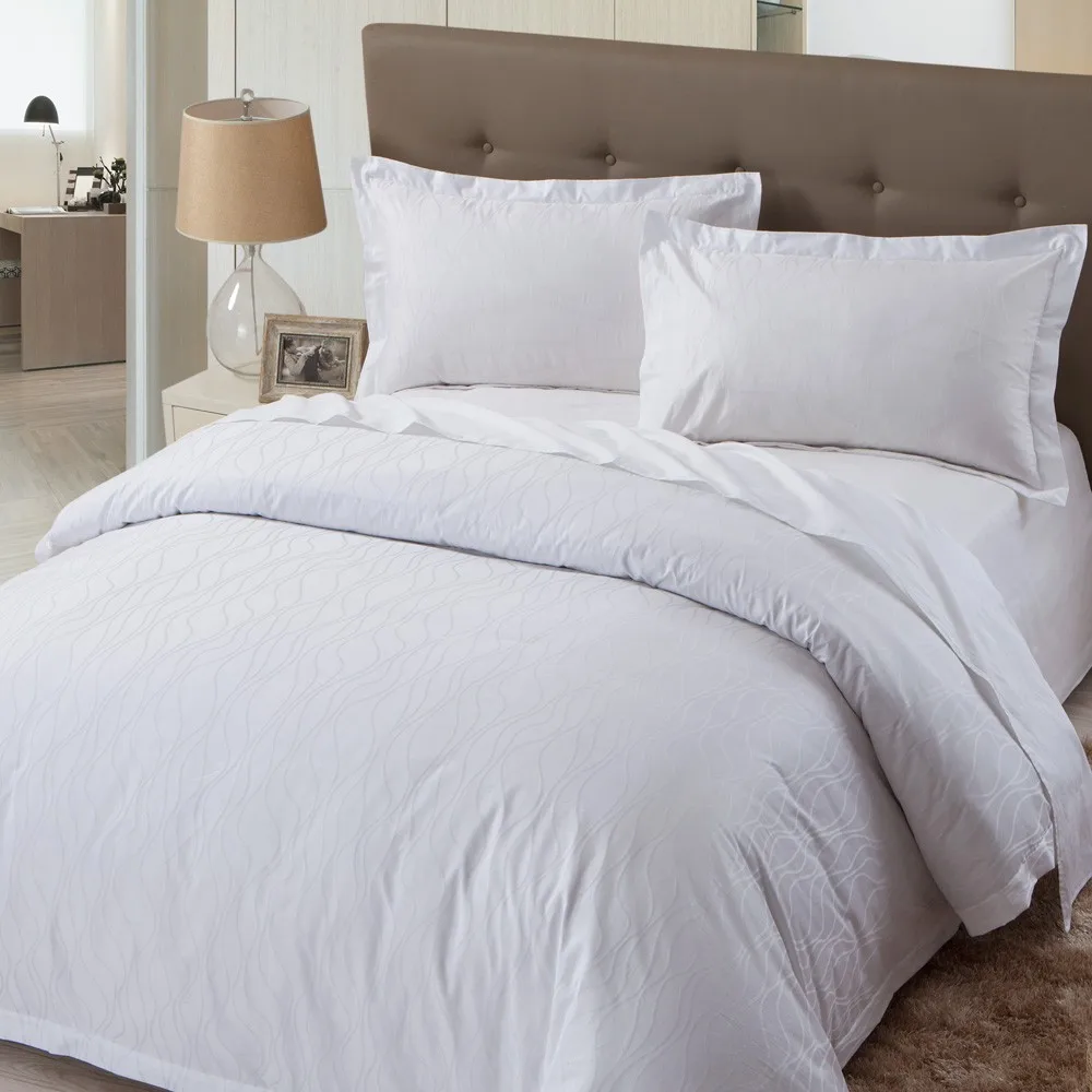High Quality White Jacquard Hotel Bedding Linen Quilt Duvet Cover Buy